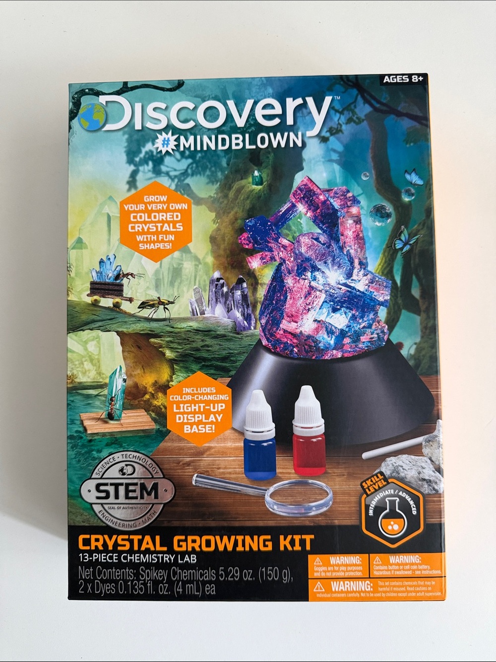 Discovery - Crystal Growing Kit - 13 Piece Chemistry Lab - Science - STEM - New